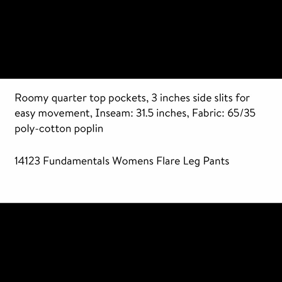 White Swan 3XL Drawstring Flare Leg Scrub Pants. - Picture 12 of 12